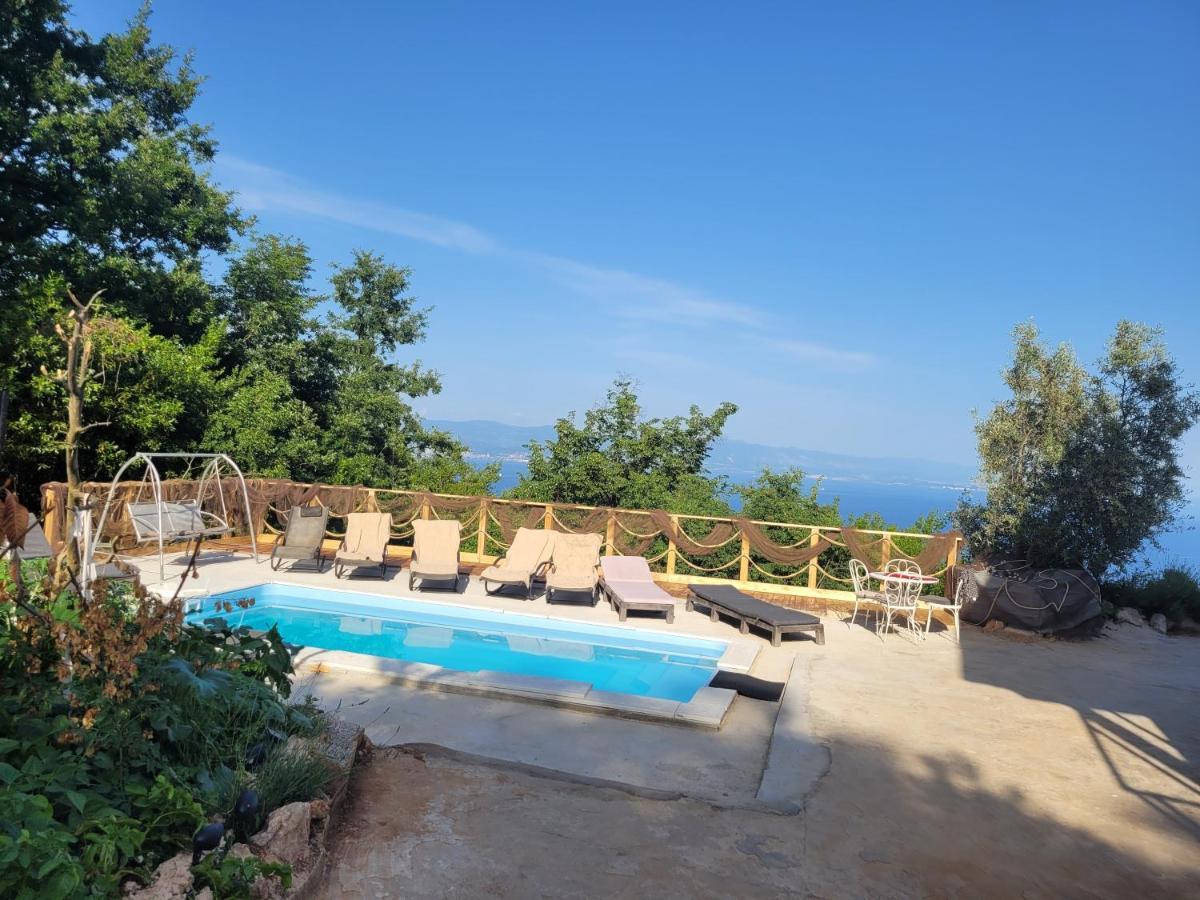 Ferienwohnung Mit Pool Kroatien Mit Meerblick Und Pool Lovran Buitenkant foto